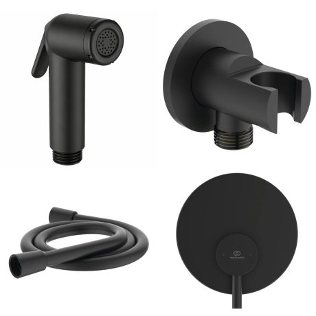 Dus igienic cu baterie Ideal Standard, negru