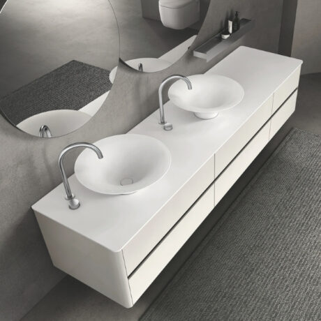 Lavoar PERLA 500x500x170 din compozit, hand-made