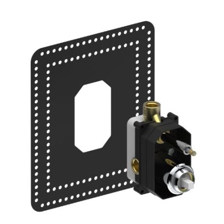 Mixer dus incastrat cu diverter 1/2" (corp incastrat), Graff