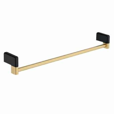 Suport prosop baie negru auriu Havona