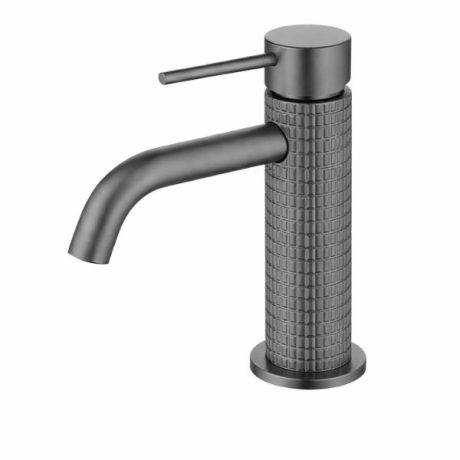 Baterie lavoar antracit cu corp texturat
