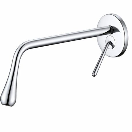 Baterie lavoar incastrata crom montaj perete