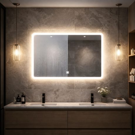 Oglinda baie LED rectangulara EXSPR204 80x60