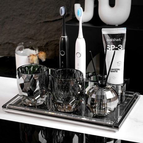 Set de 5 accesorii pentru baie gri-ash, Havona