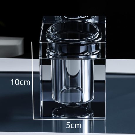 Suport betisoare urechi, 10x5cm, gri , cristal, Havona