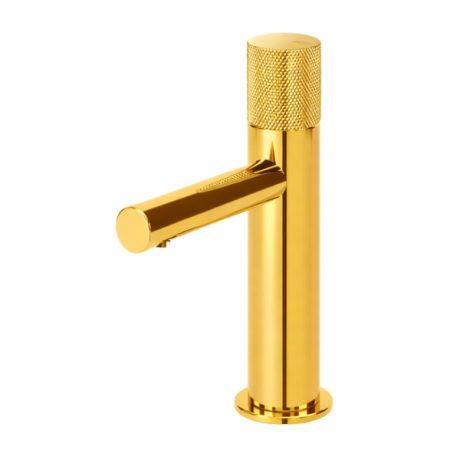 Baterie lavoar PVD LEAF Gunmetal cu leva lata design modern