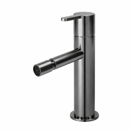 Baterie bideu PVD LEAF GUNMETAL fara insertie cu leva lata