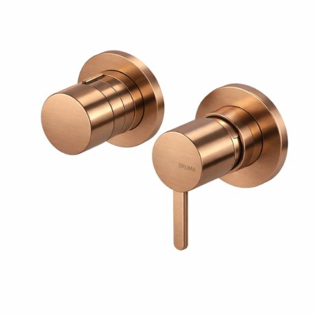 Baterie cabina dus incastrata PVD LEAF SUNSET cu insertie 4