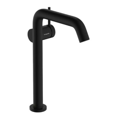 Baterie lavoar inalta Hansgrohe Tecturis S negru mat CoolStart EcoSmart+ cu ventil Push-Open
