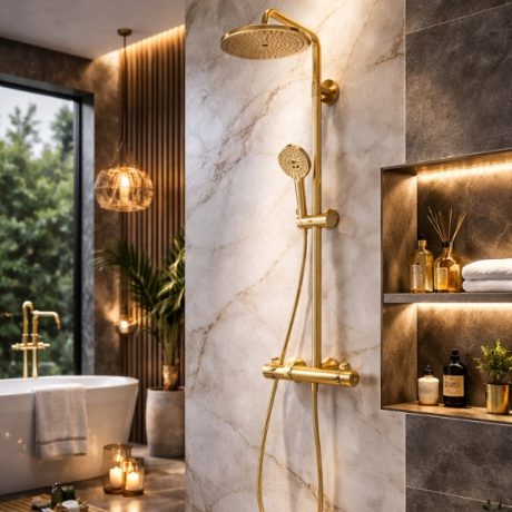 Set dus Hansgrohe Croma Select S Showerpipe 280 cu termostat