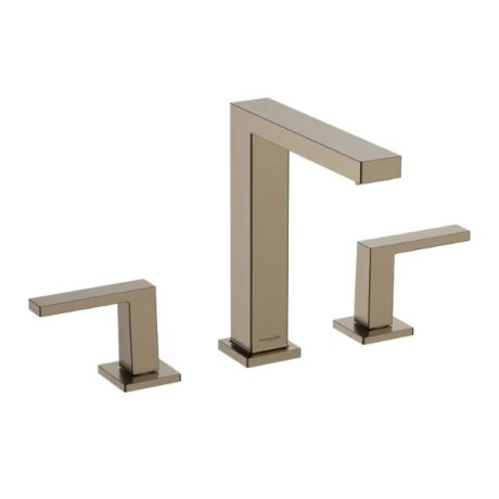 Baterie lavoar 3 orificii Hansgrohe Tecturis E bronz periat Push-Open