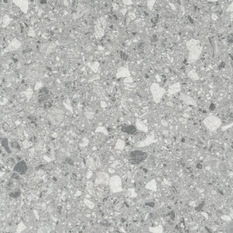 Placa flexibila din piatra naturala Terrazzo Rough Stone Light Grey 306x118 cm