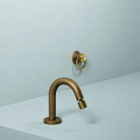 Baterie bideu ACB Linea cu pipa pe blat si mixer incastrat – Rame Anticato