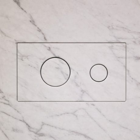 Sistem ascuns buton WC faiantabil in spatele placii – EDPLIT (set complet)