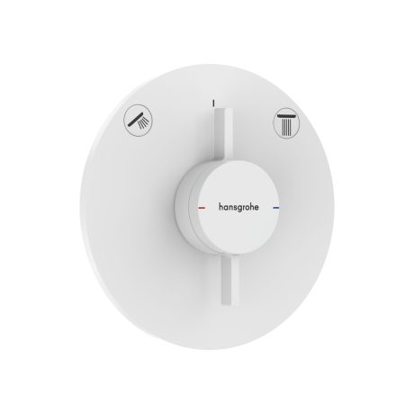 Baterie incastrata pentru 2 consumatori, alb mat, Hansgrohe DuoTurn S