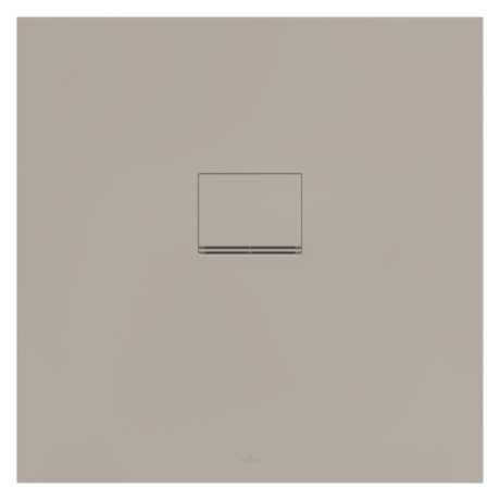 Cadita dus patrata Villeroy Boch Squaro Infinity 90x90 cm Almond Quaryl